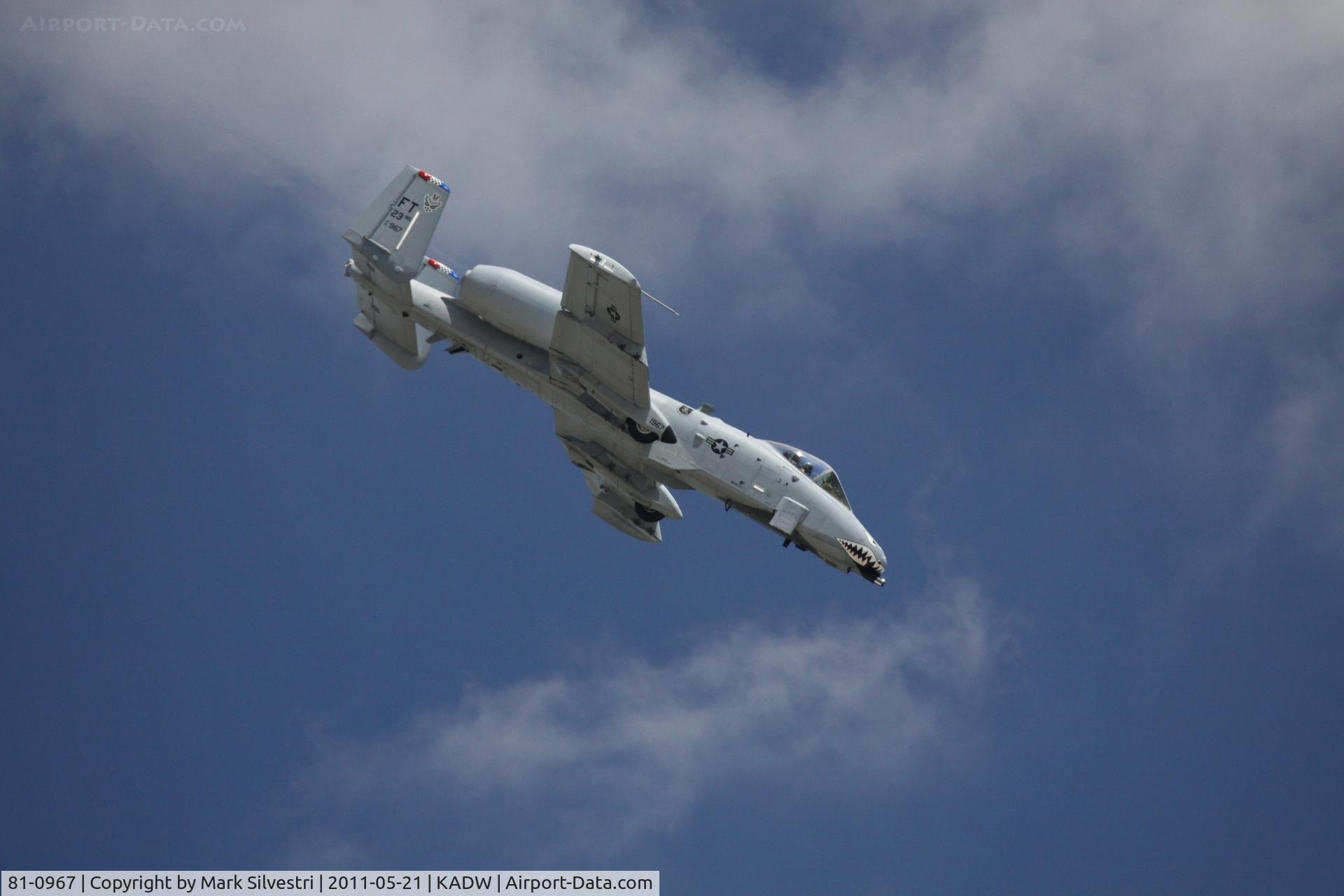 81-0967, 1981 Fairchild Republic A-10C Thunderbolt II C/N A10-0662, 2011 Joint Base Andrews Airshow