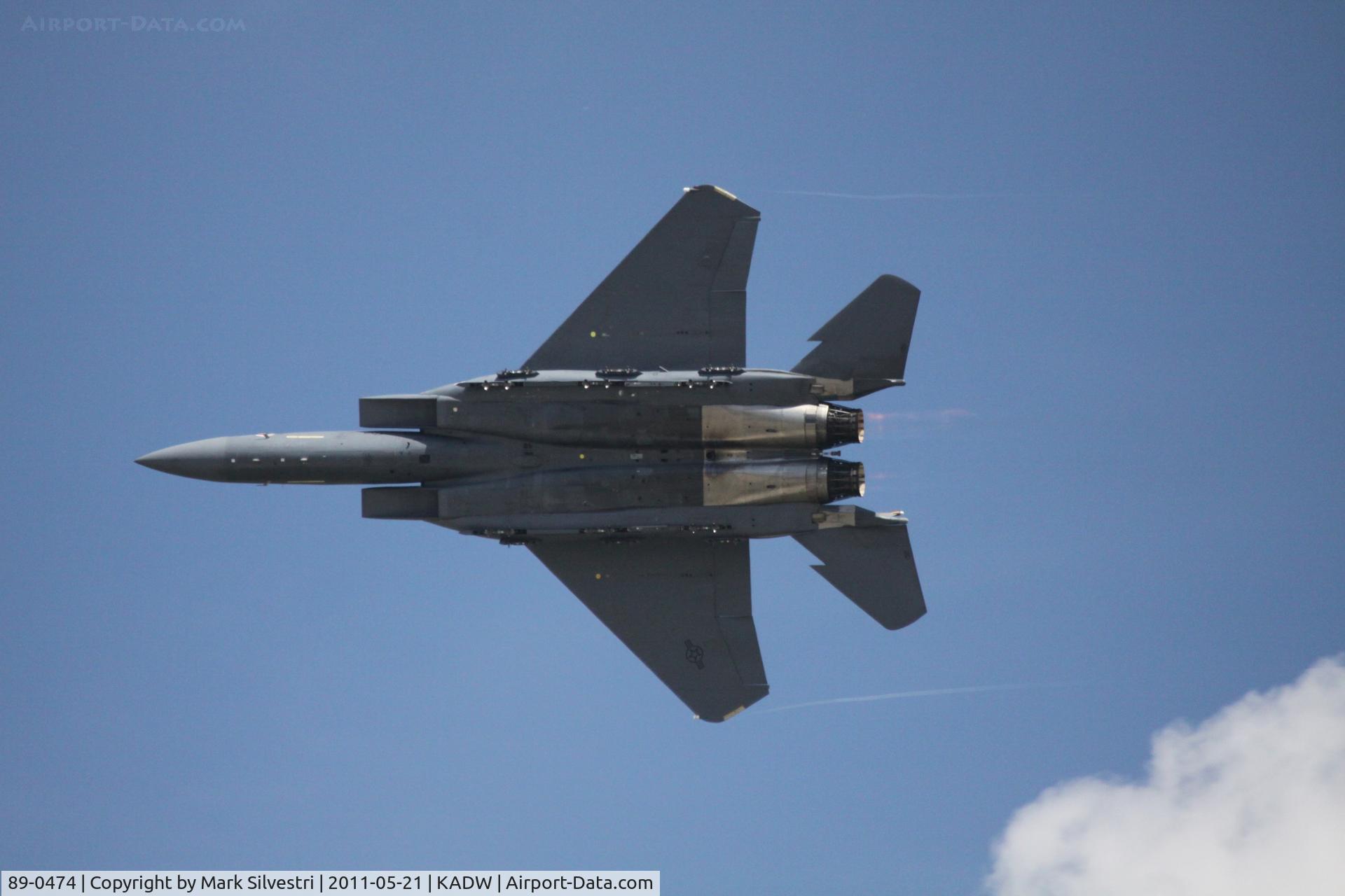 89-0474, 1989 McDonnell Douglas F-15E Strike Eagle C/N 1121/E096, 2011 Joint Base Andrews Airshow