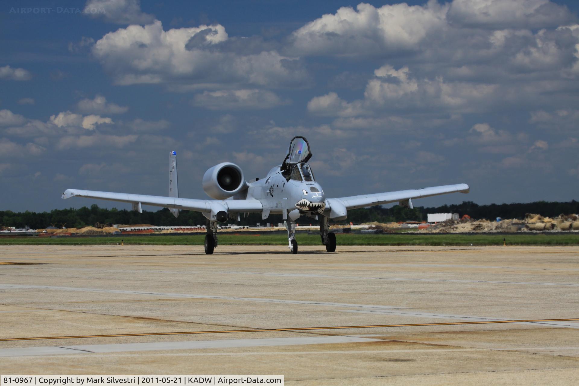 81-0967, 1981 Fairchild Republic A-10C Thunderbolt II C/N A10-0662, 2011 Joint Base Andrews Airshow