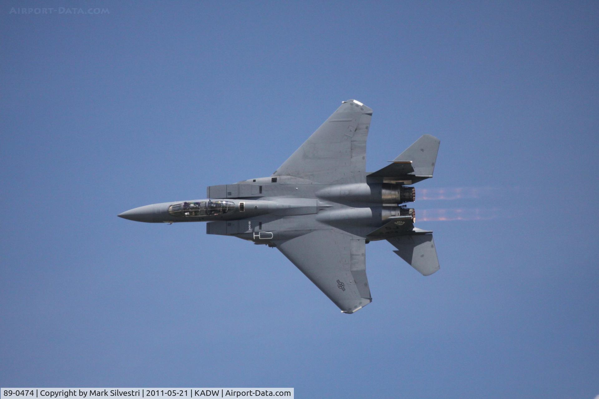 89-0474, 1989 McDonnell Douglas F-15E Strike Eagle C/N 1121/E096, 2011 Joint Base Andrews Airshow