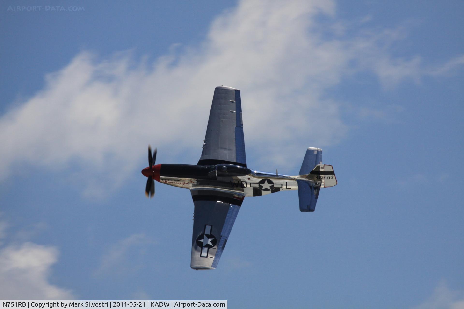 N751RB, 1944 North American P-51D Mustang C/N 44-13903JP, 2011 Joint Base Andrews Airshow