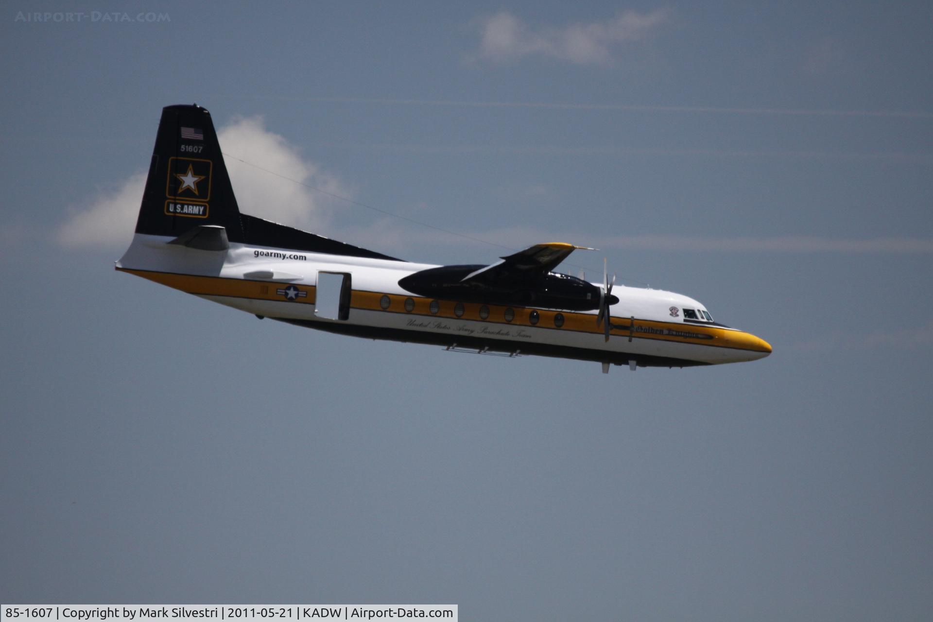 85-1607, 1983 Fokker C-31A (F27-400M) Troopship C/N 10653, 2011 Joint Base Andrews Airshow