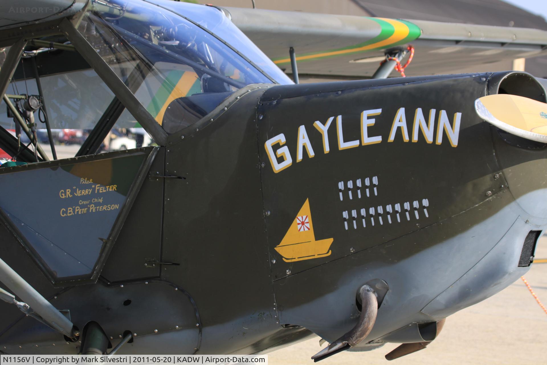 N1156V, 1943 Stinson L-5 Sentinel C/N 60507, 2011 Joint Base Andrews Airshow