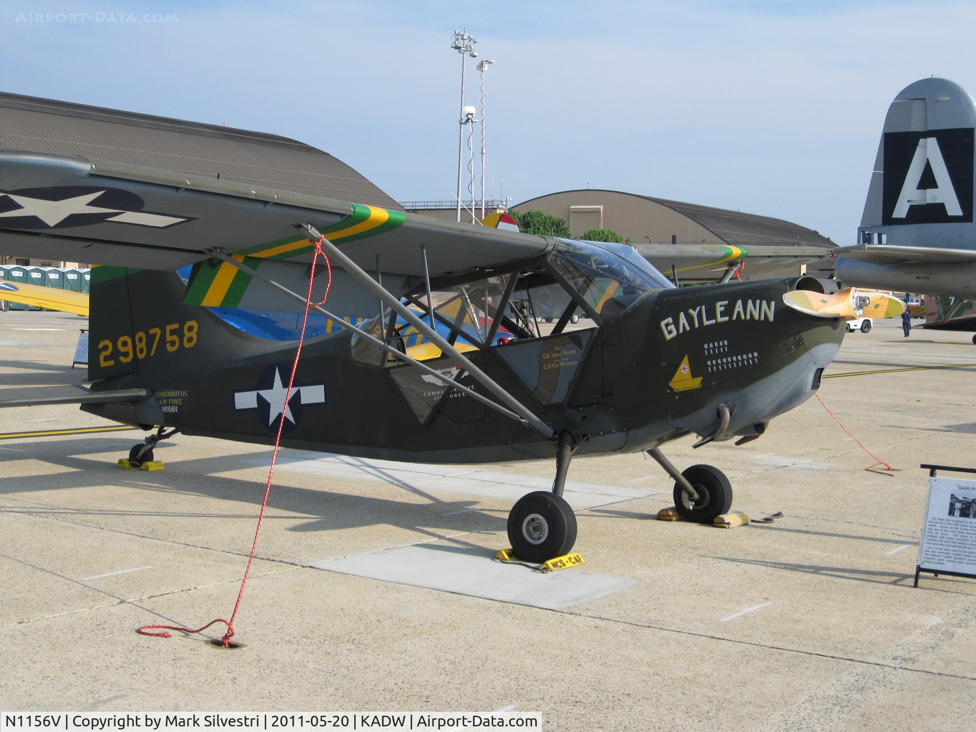 N1156V, 1943 Stinson L-5 Sentinel C/N 60507, 2011 Joint Base Andrews Airshow