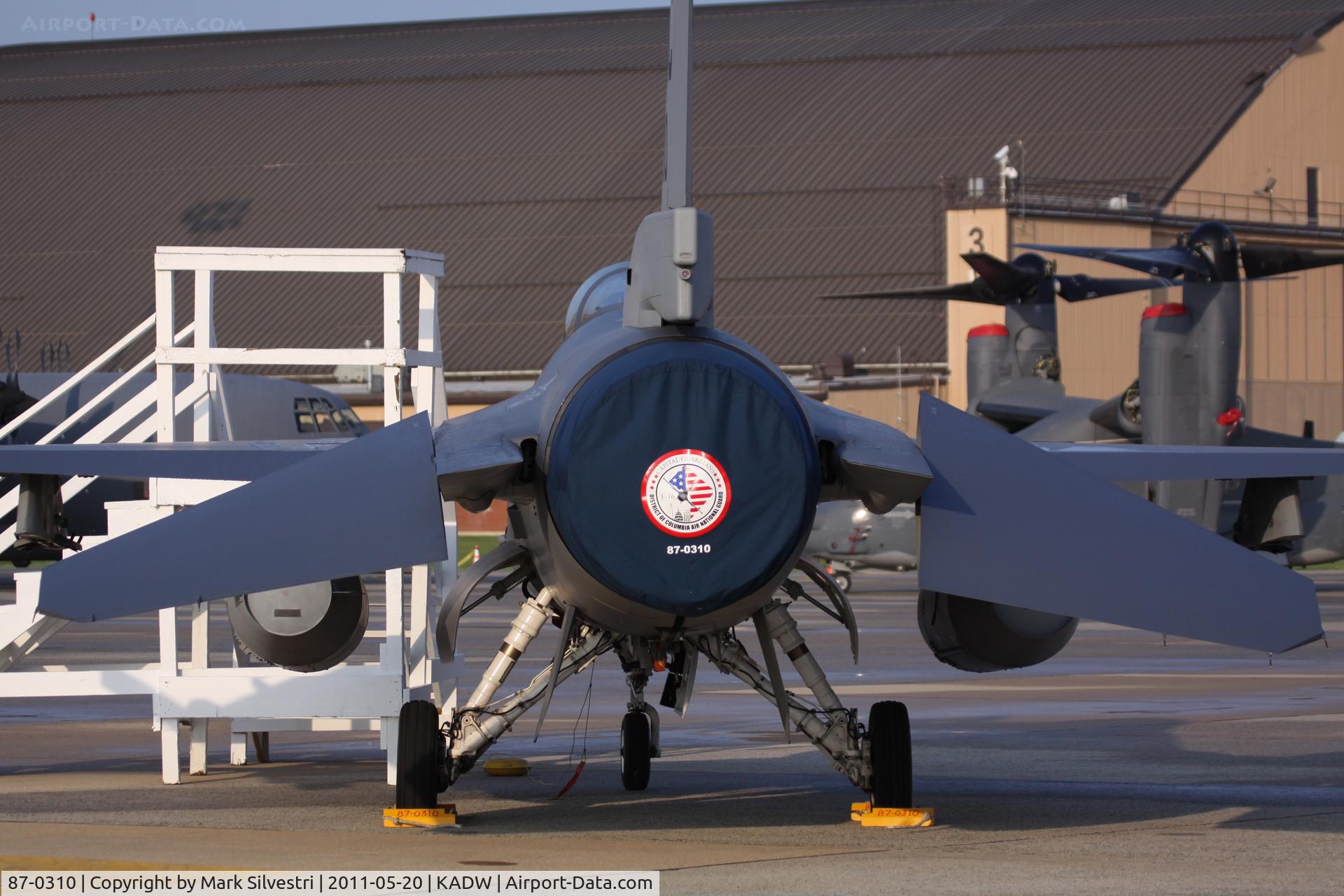 87-0310, 1987 General Dynamics F-16C Fighting Falcon C/N 5C-571, 2011 Joint Base Andrews Airshow