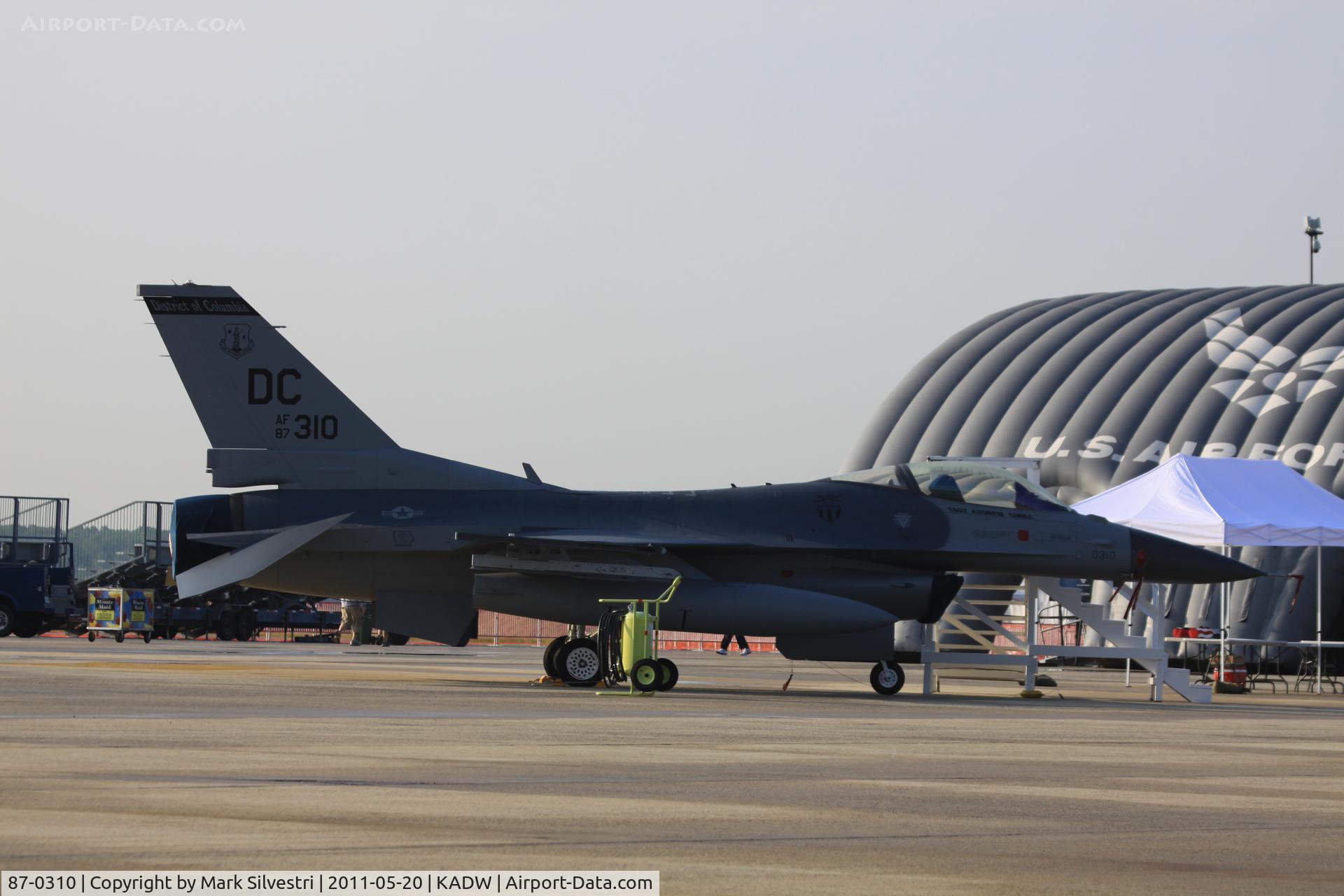 87-0310, 1987 General Dynamics F-16C Fighting Falcon C/N 5C-571, 2011 Joint Base Andrews Airshow