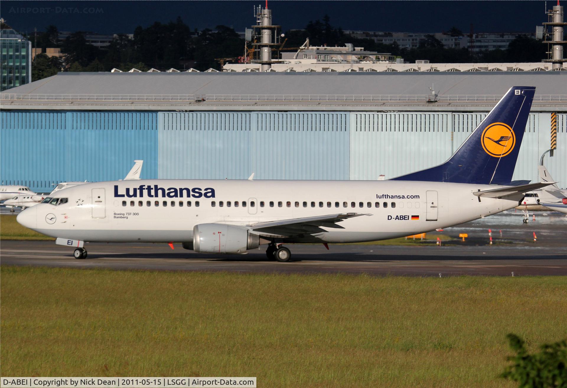 D-ABEI, 1991 Boeing 737-330 C/N 25359, LSGG/GVA