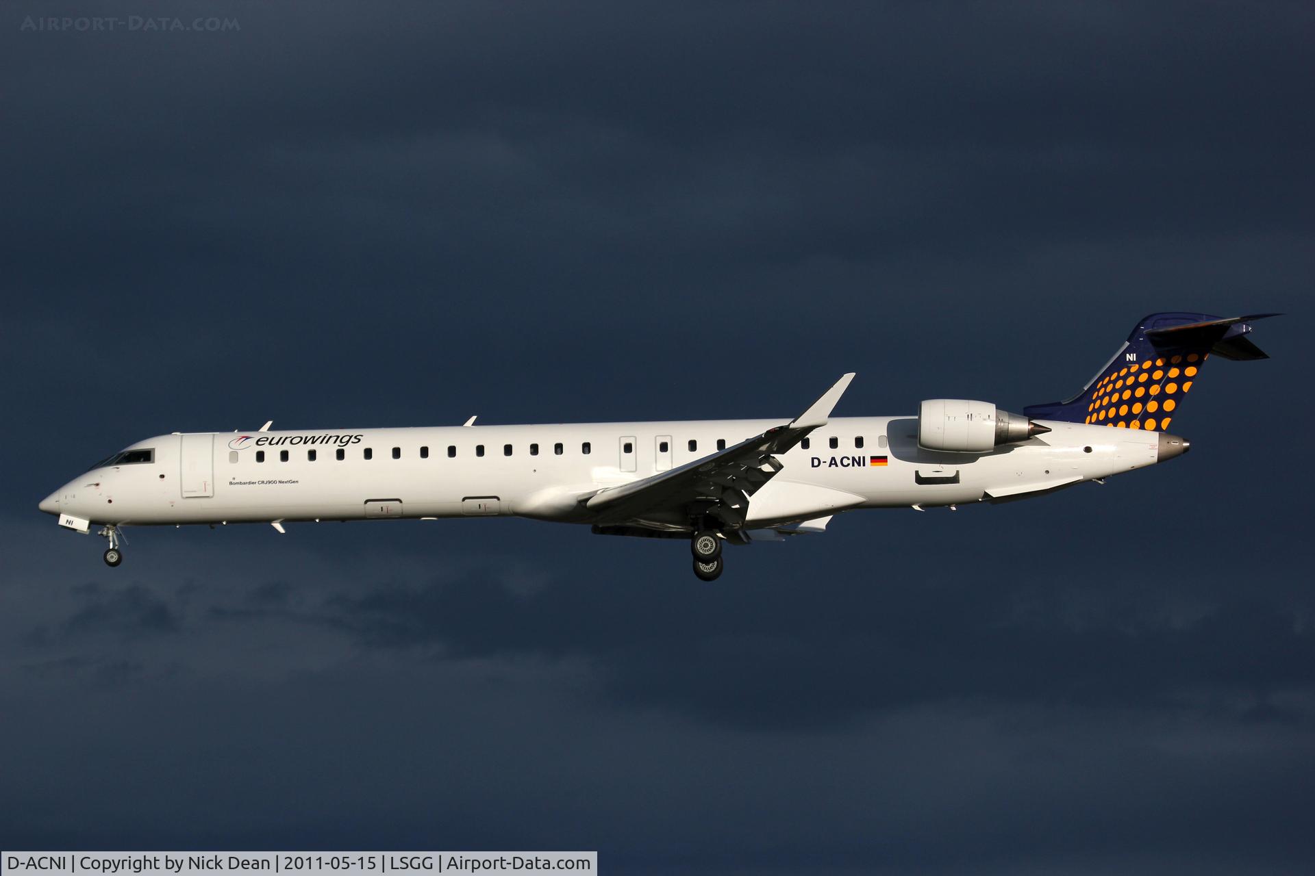 D-ACNI, 2009 Bombardier CRJ-900 NG (CL-600-2D24) C/N 15248, LSGG/GVA