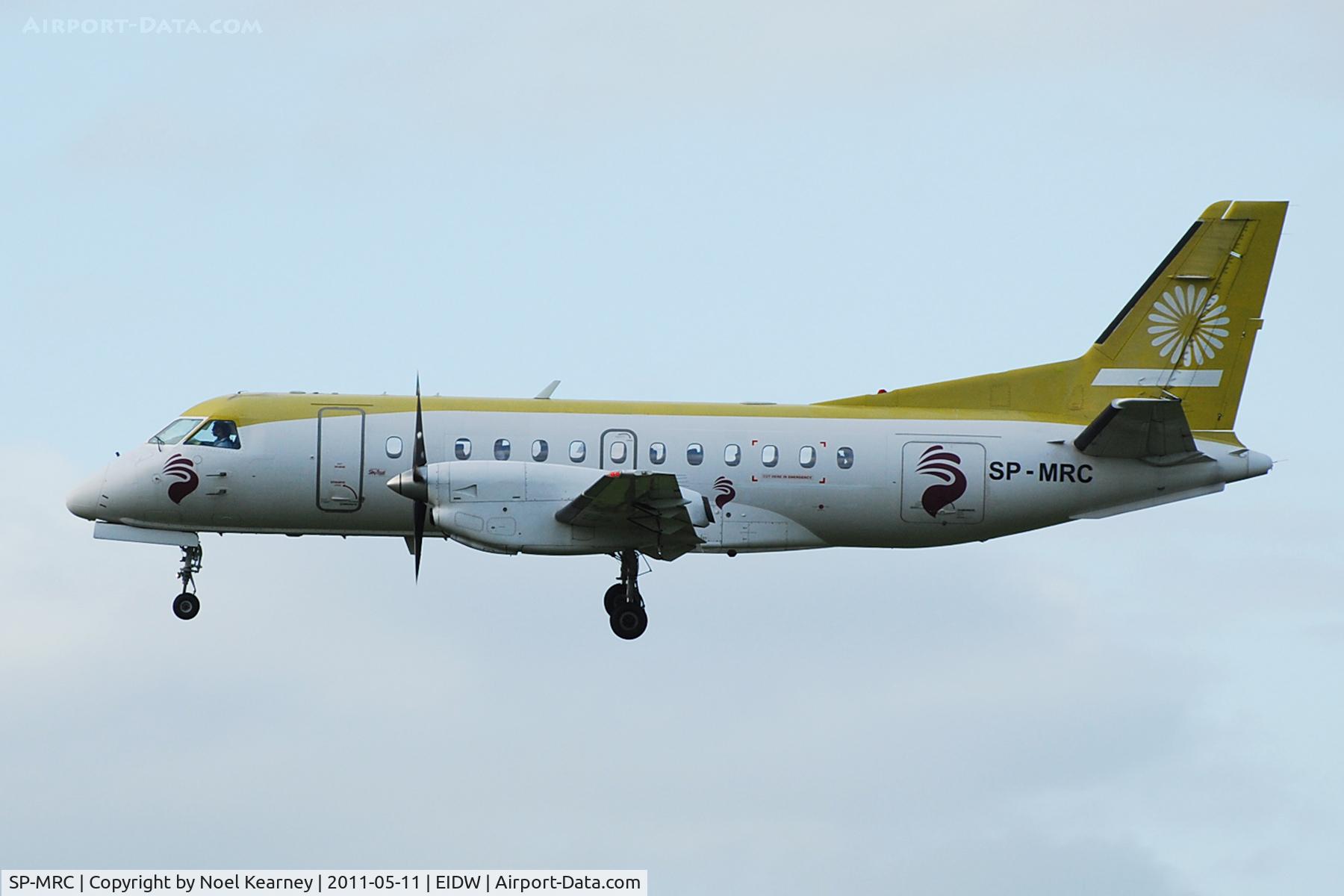 SP-MRC, 1989 Saab 340A C/N 340A-143, 'IGA712' - Landing Rwy 28