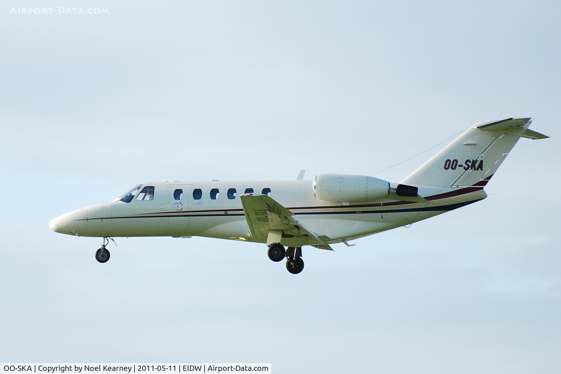 OO-SKA, 2002 Cessna 525A CitationJet CJ2 C/N 525A-0054, 'SKS 36B' - Landing Rwy 28