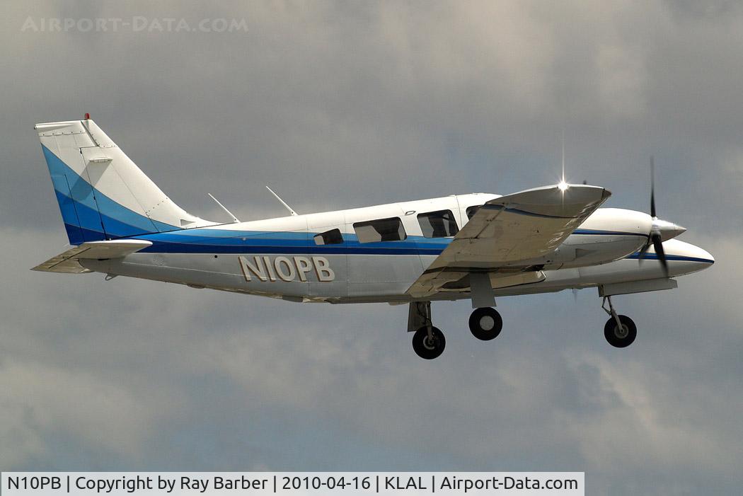 N10PB, 1974 Piper PA-34-200T Seneca II C/N 34-7570031, Piper PA-34-200T Seneca II [34-7570031] Lakeland-Linder~N 16/04/2010