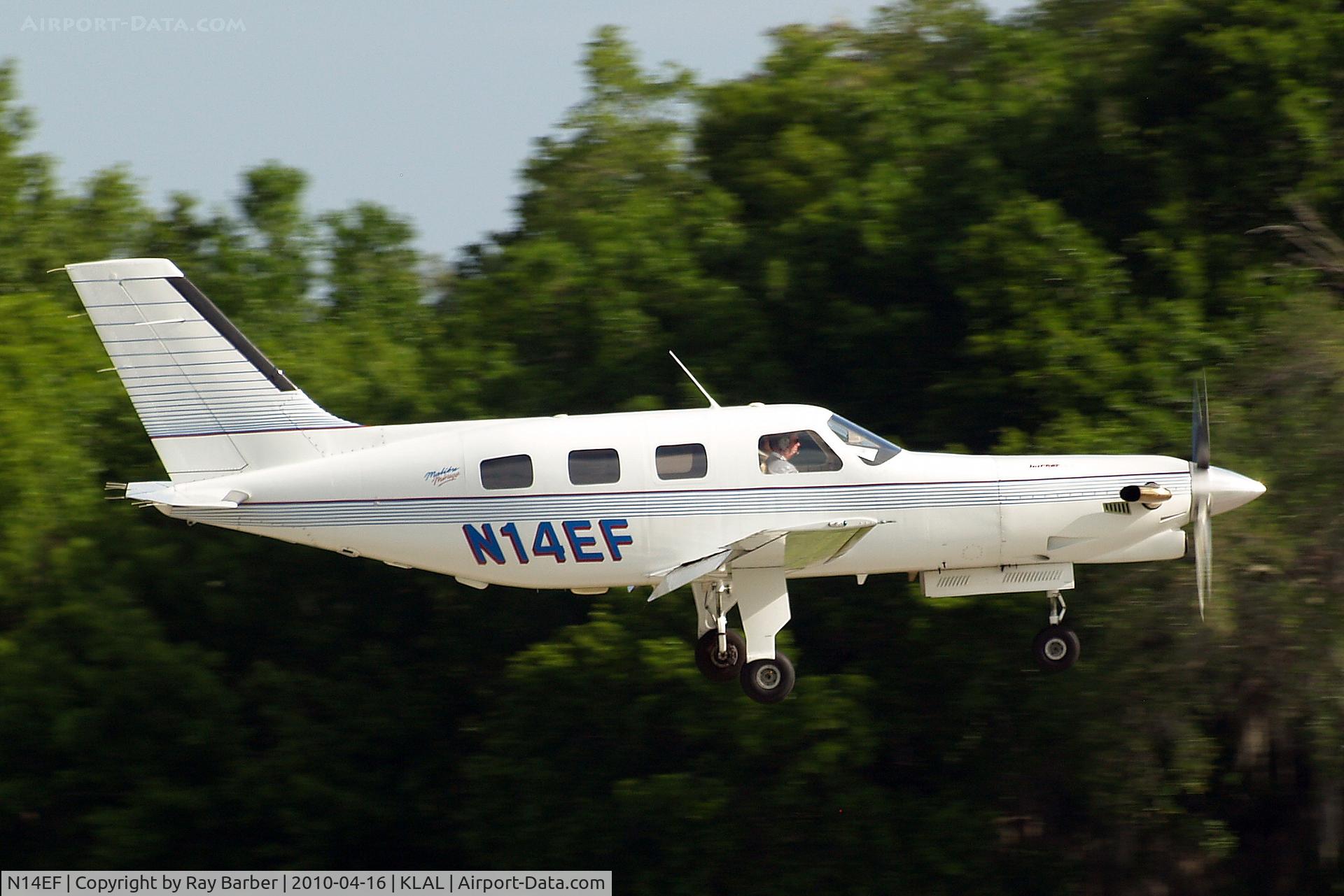 N14EF, 1988 Piper PA-46-350P Malibu Mirage C/N 4622009, Piper PA-46-350P Malibu Mirage JetPROP DLX [4622009] Lakeland-Linder~N 16/04/2010