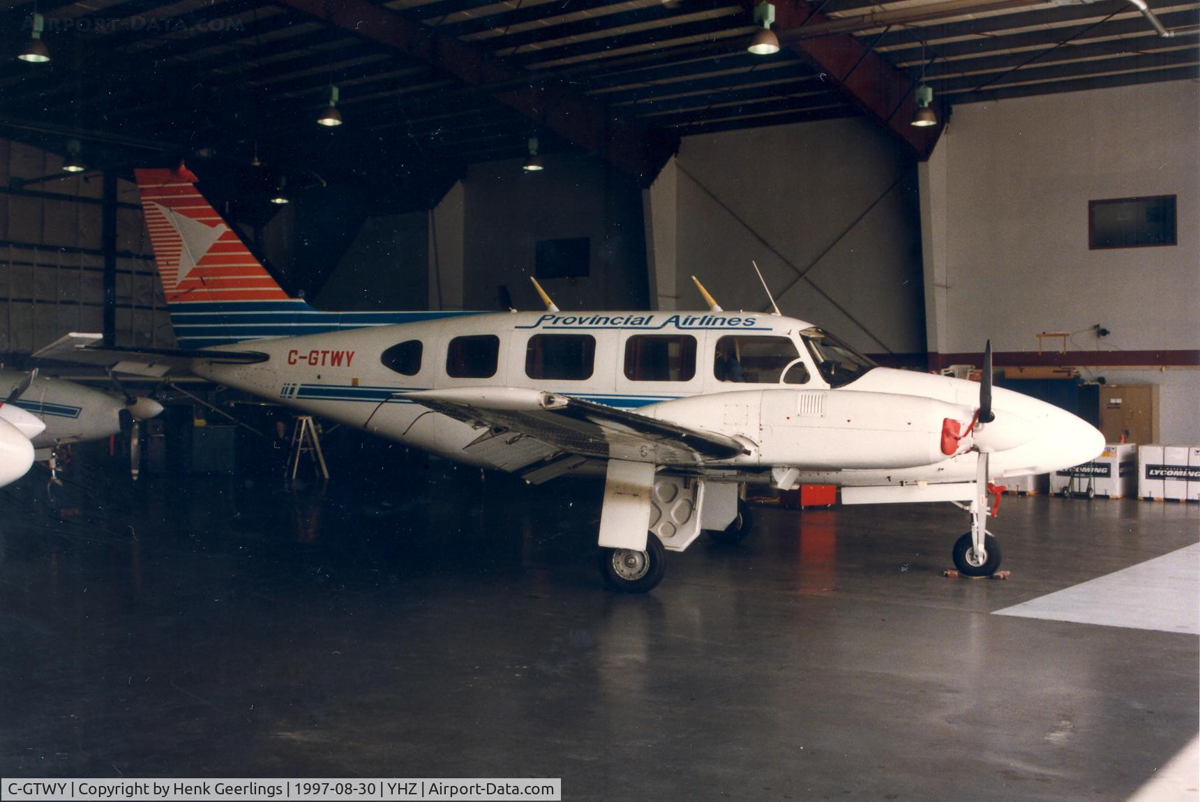 C-GTWY, 1968 Piper PA-31 C/N 31-124, Provincial Airlines