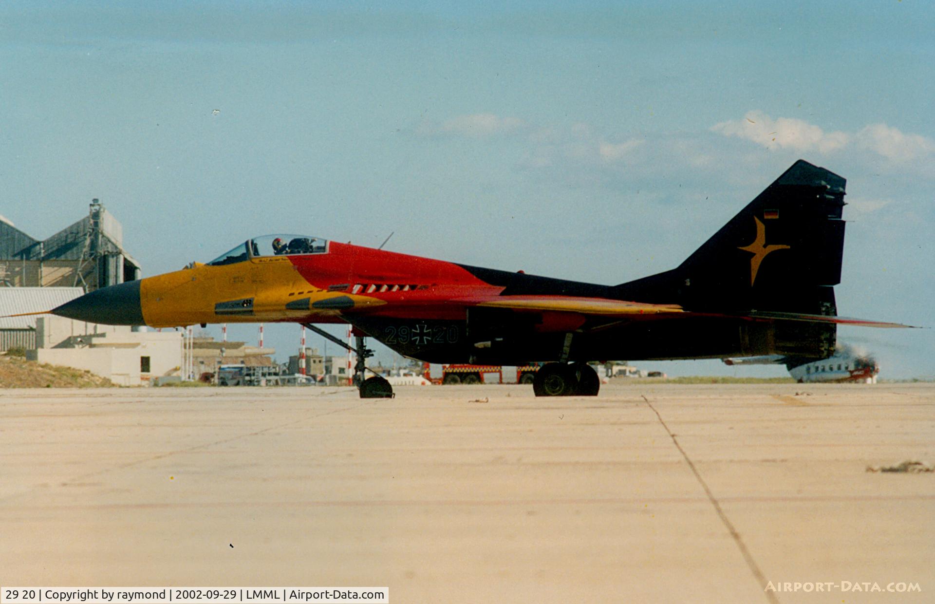 29 20, Mikoyan-Gurevich MiG-29A C/N 2960526315, Mig29 29-20 German Air Force