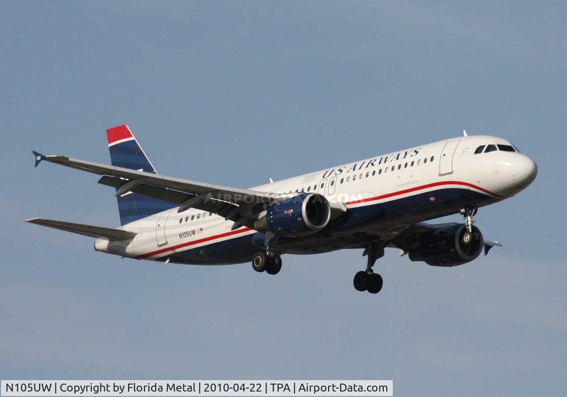 N105UW, 1999 Airbus A320-214 C/N 0868, USAirways A320