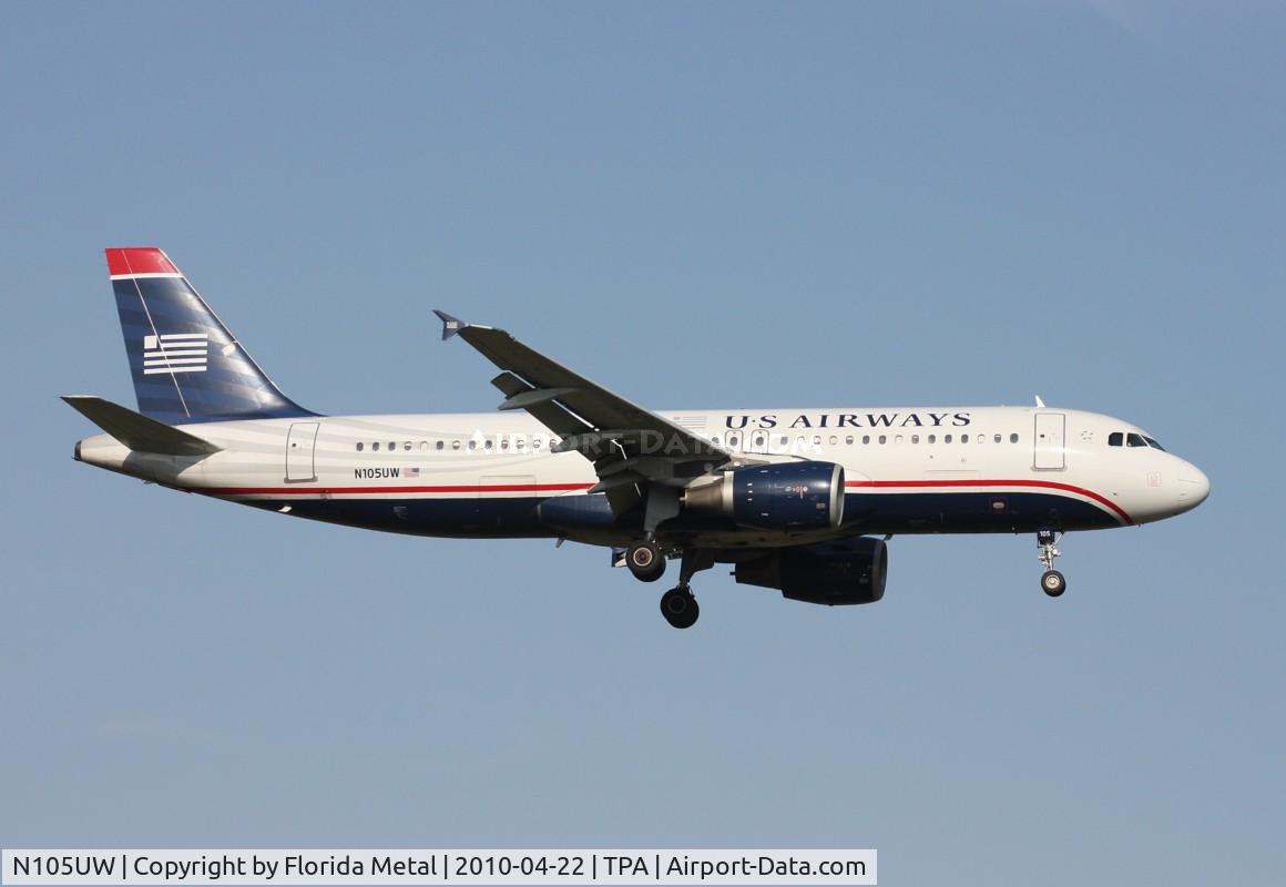 N105UW, 1999 Airbus A320-214 C/N 0868, US Airways A320