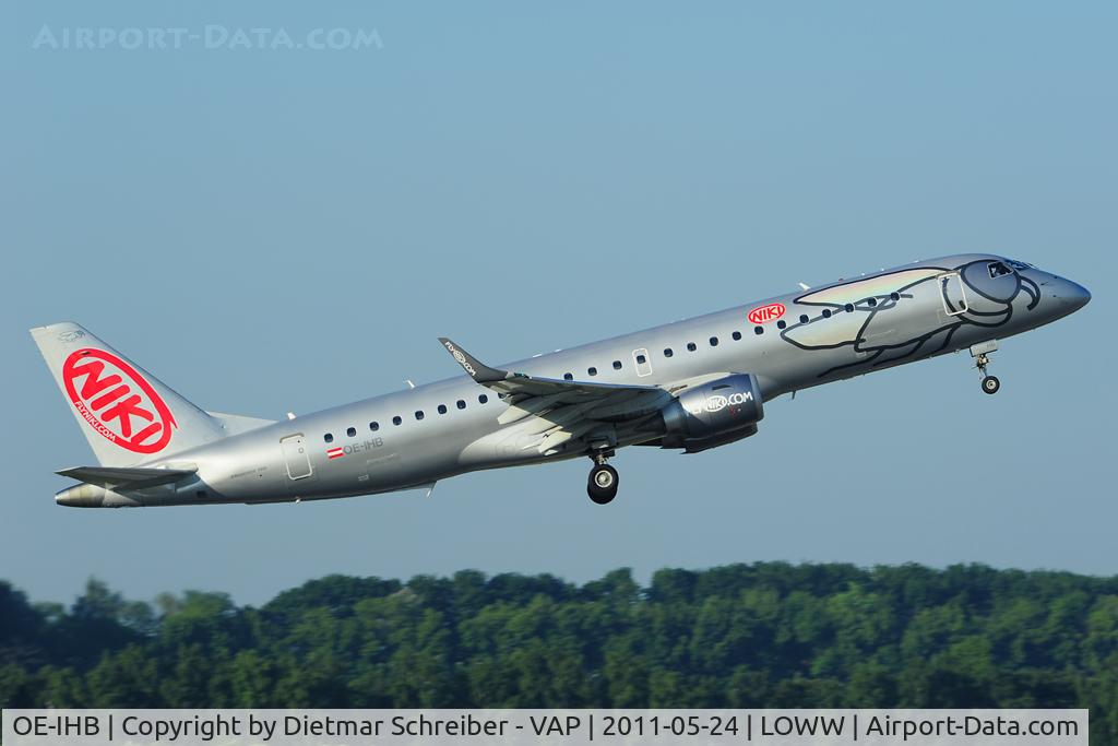 OE-IHB, 2009 Embraer 190LR (ERJ-190-100LR) C/N 19000294, Niki Embraer 190