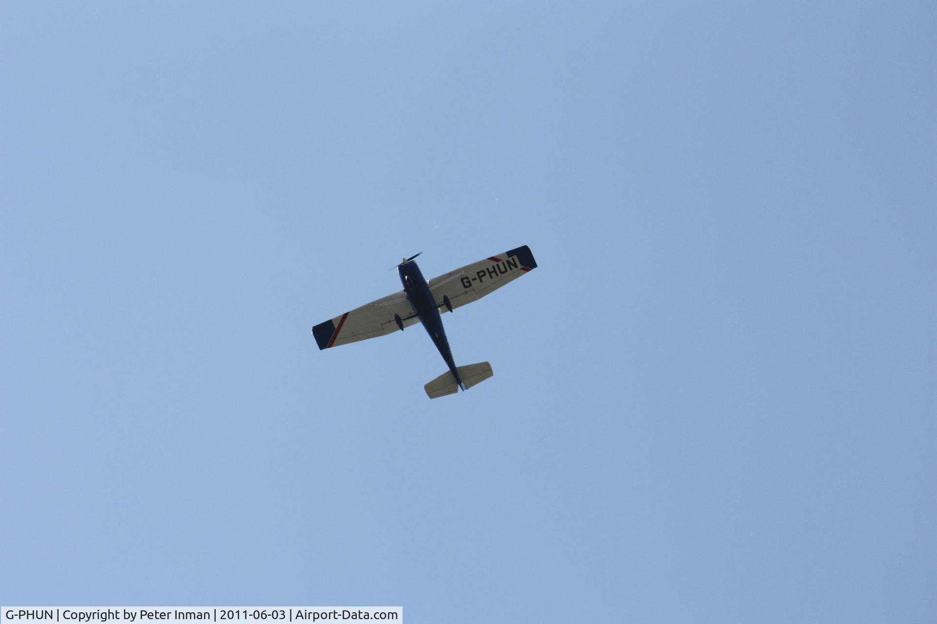 G-PHUN, 1973 Reims FRA150L Aerobat C/N 0177, Over Sutton In Ashfield, Nottinghamshire. U.K.