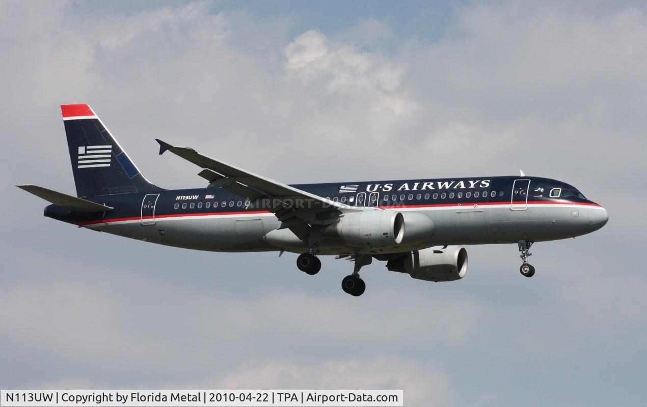 N113UW, 1999 Airbus A320-214 C/N 1141, US Airways A320