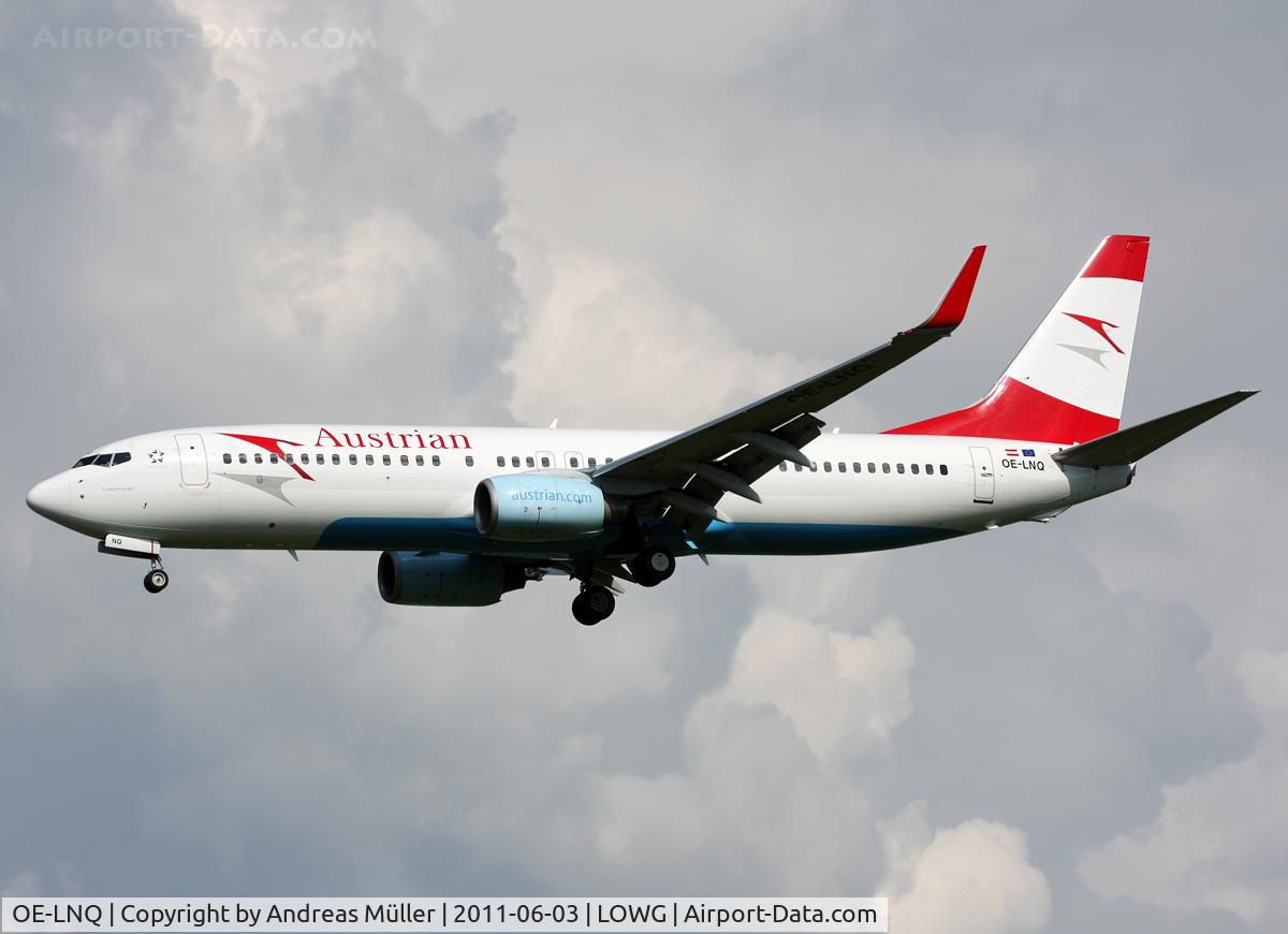 OE-LNQ, 2003 Boeing 737-8Z9 C/N 30421, Storm is coming ...
