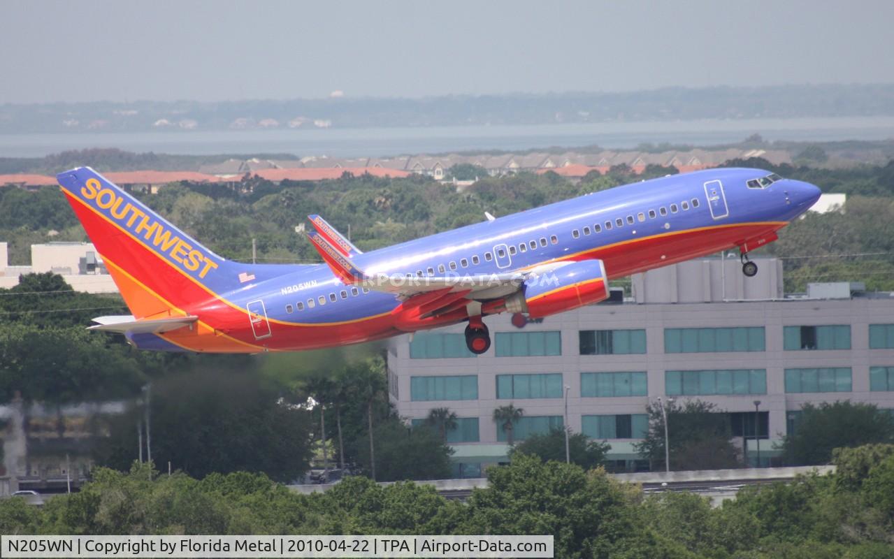 N205WN, 2005 Boeing 737-7H4 C/N 34010, Southwest 737