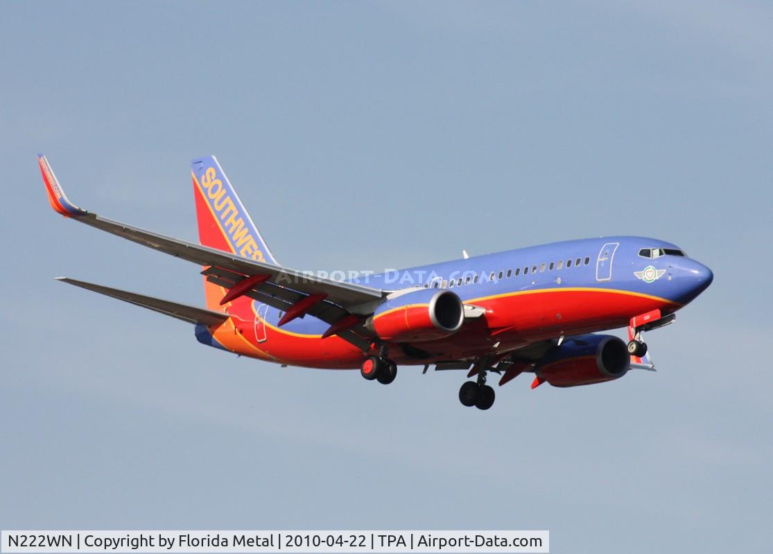 N222WN, 2005 Boeing 737-7H4 C/N 34290, Southwest 737