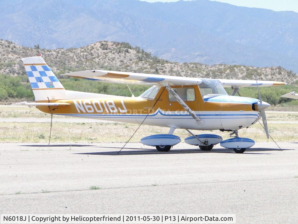 N6018J, 1972 Cessna A150L Aerobat C/N A1500318, Tied down and parked