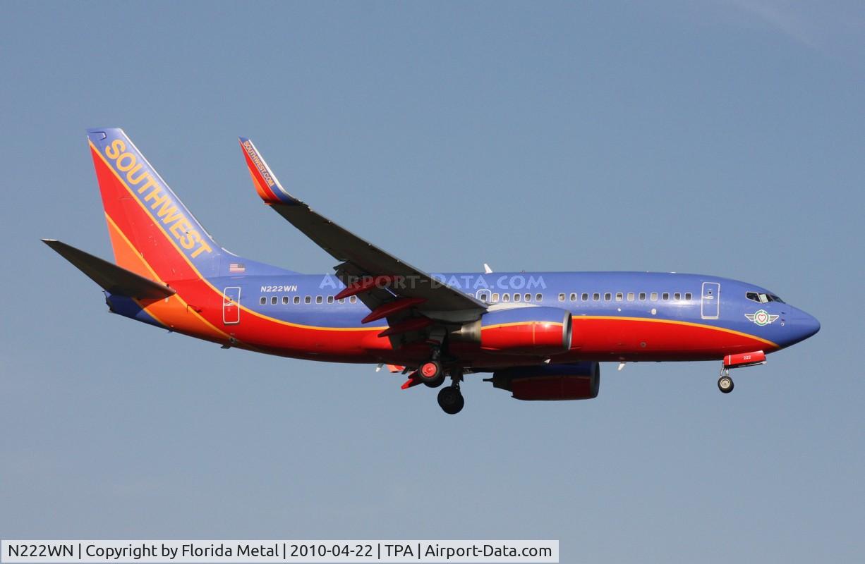 N222WN, 2005 Boeing 737-7H4 C/N 34290, Southwest 737