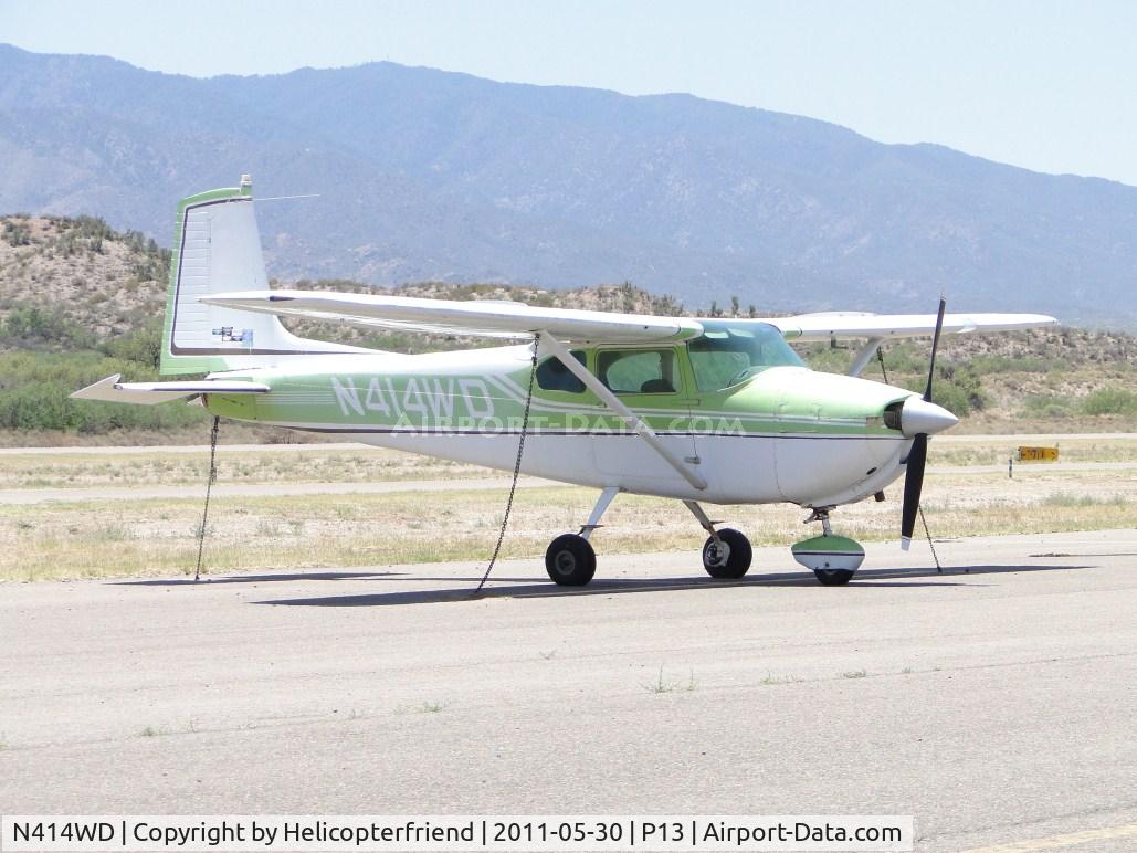N414WD, 1956 Cessna 182 Skylane C/N 33654, Parked and tied down