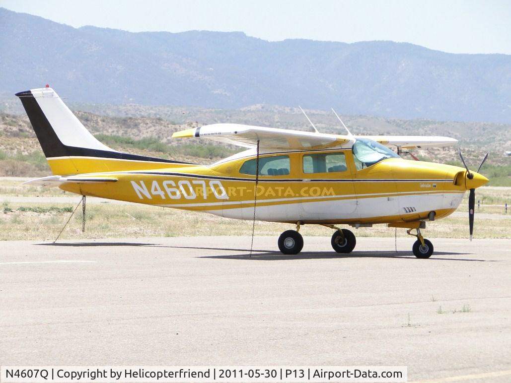 N4607Q, 1971 Cessna T210L Turbo Centurion C/N 21059507, Parked and tied down