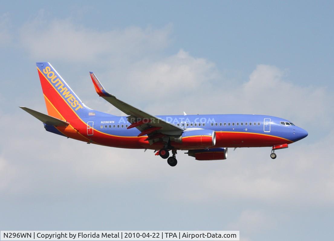 N296WN, 2007 Boeing 737-7H4 C/N 36613, Southwest 737