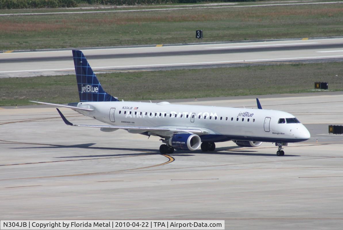 N304JB, 2009 Embraer ERJ-190-100 IGW 190AR C/N 19000257, Jet Blue E190