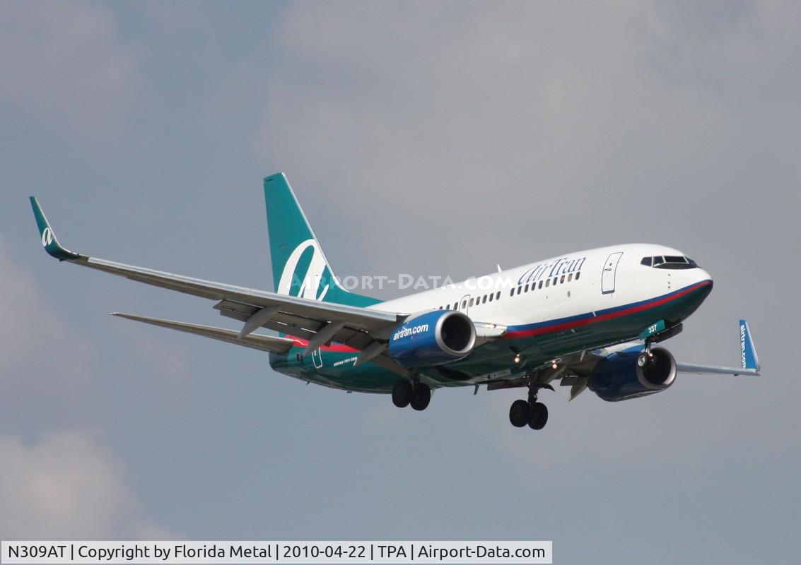 N309AT, 2006 Boeing 737-7BD C/N 33929, Air Tran 737