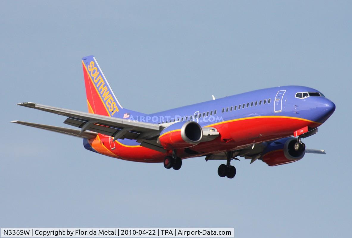 N336SW, 1988 Boeing 737-3H4 C/N 23940, Southwest 737
