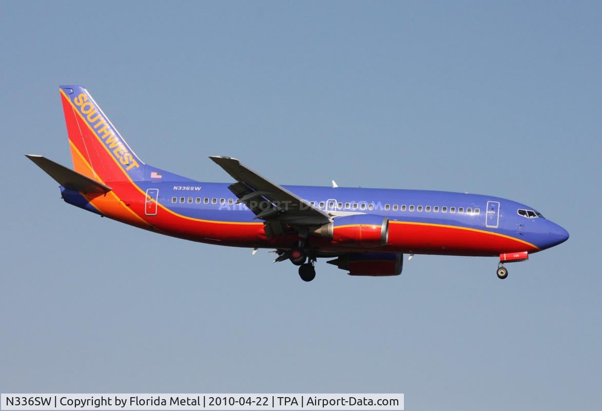 N336SW, 1988 Boeing 737-3H4 C/N 23940, Southwest 737