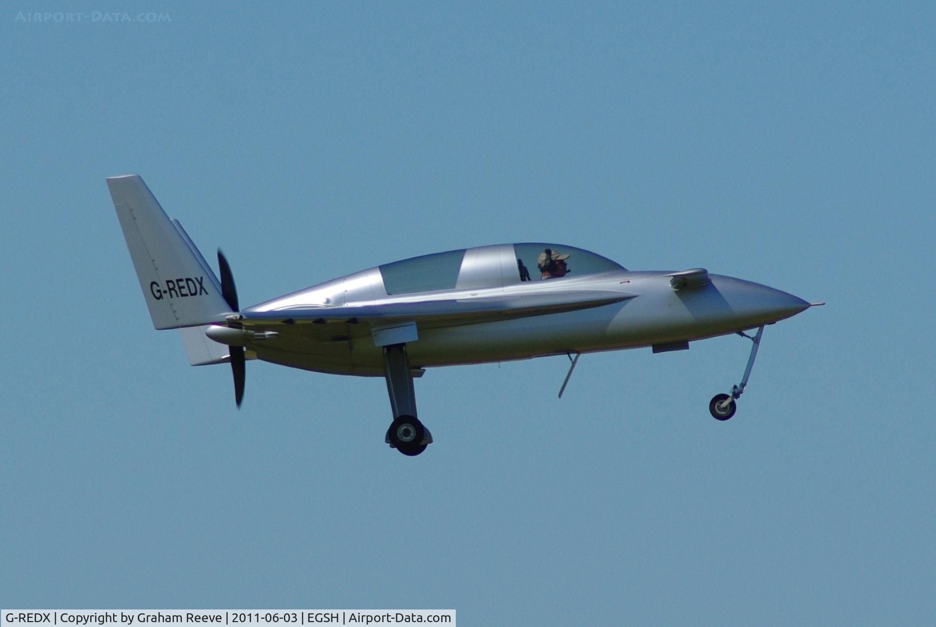 G-REDX, 1999 Berkut 360 C/N PFA 252-12481, Landing at Norwich.