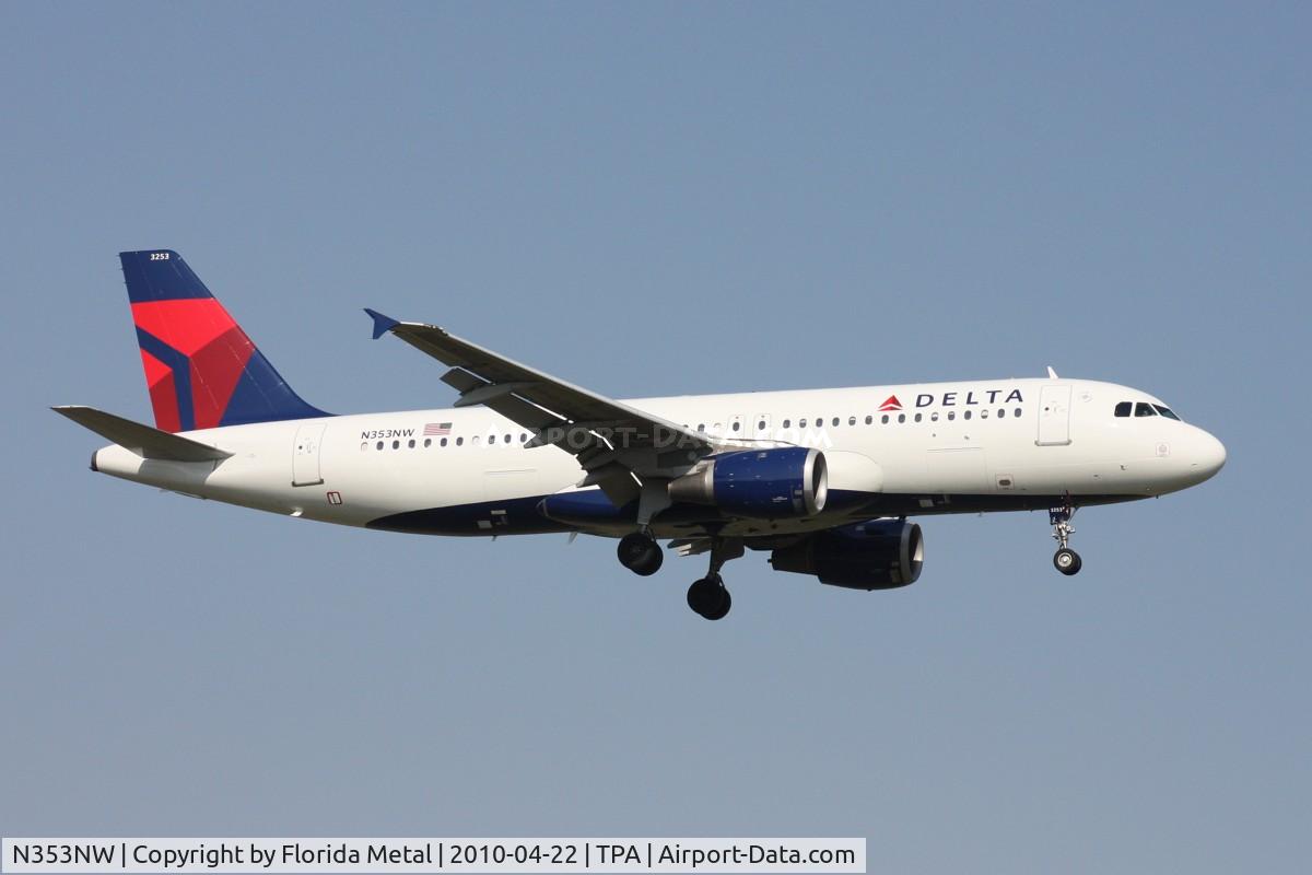 N353NW, 1998 Airbus A320-212 C/N 786, Delta A320