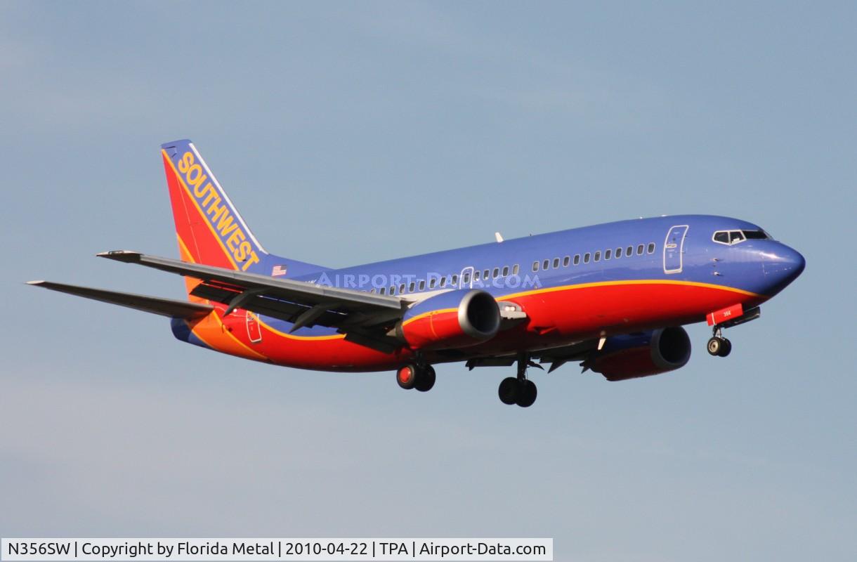 N356SW, 1991 Boeing 737-3H4 C/N 25251, Southwest 737