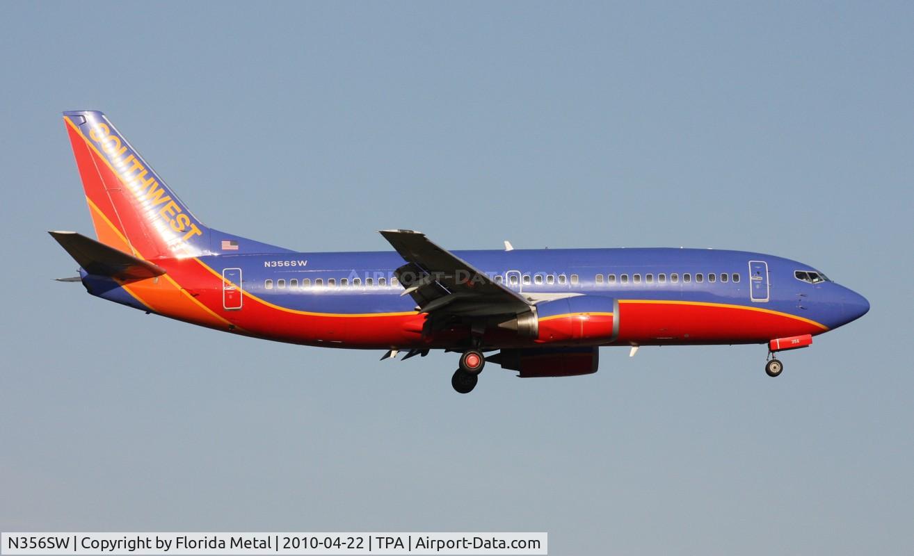 N356SW, 1991 Boeing 737-3H4 C/N 25251, Southwest 737