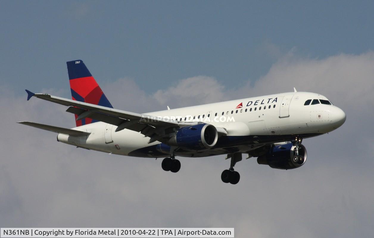 N361NB, 2003 Airbus A319-114 C/N 1976, Delta A319
