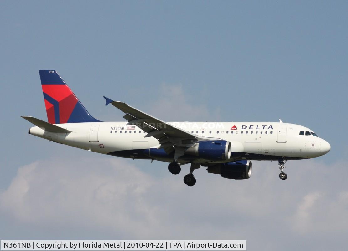 N361NB, 2003 Airbus A319-114 C/N 1976, Delta A319