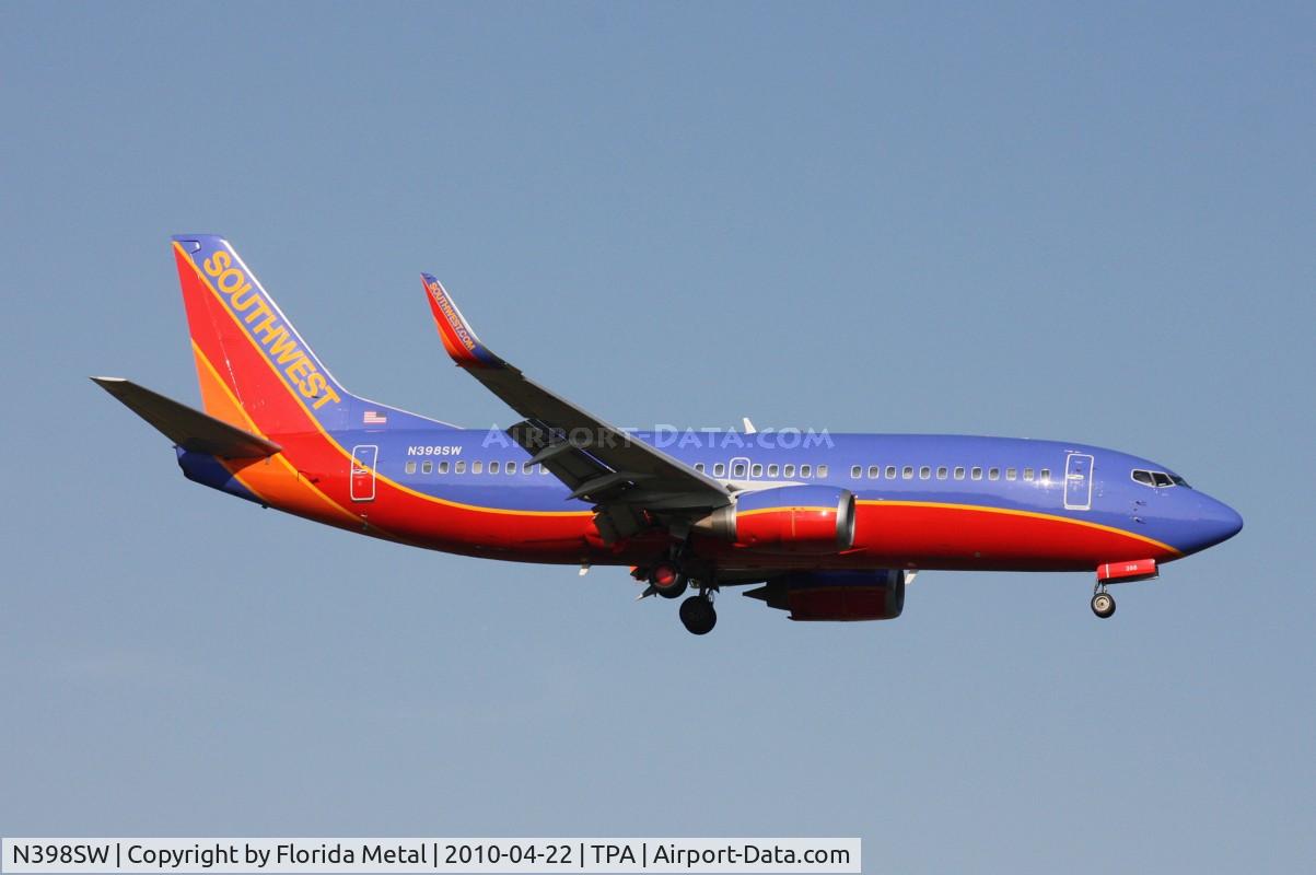 N398SW, 1995 Boeing 737-3H4 C/N 27692, Southwest 737