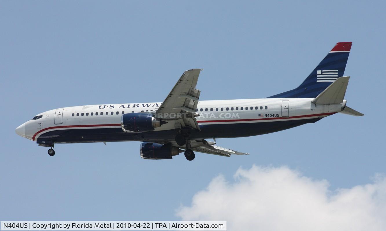 N404US, 1989 Boeing 737-401 C/N 23886, US Airways 737