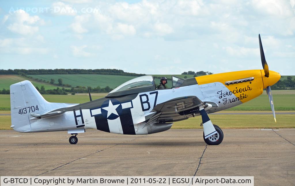 G-BTCD, 1944 North American P-51D Mustang C/N 122-39608, SHOT AT DUXFORD - READY TO DISPLAY.