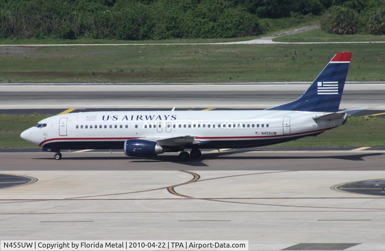 N455UW, 1991 Boeing 737-4B7 C/N 24997, US Airways 737-400