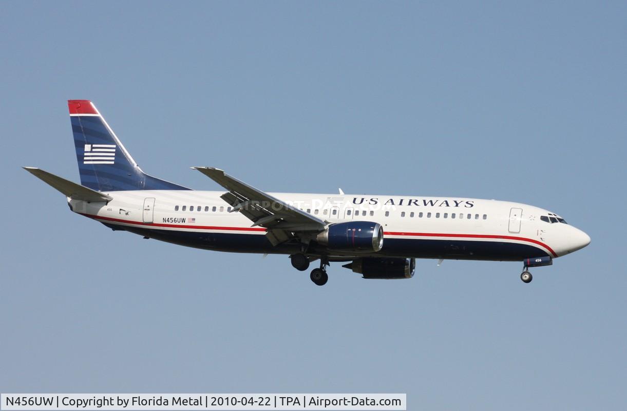 N456UW, 1991 Boeing 737-4B7 C/N 25020, US Airways 737