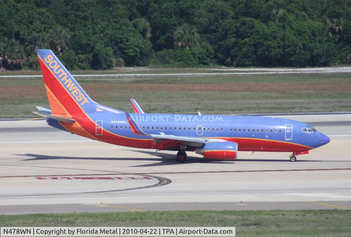 N478WN, 2004 Boeing 737-7H4 C/N 33989, Southwest 737