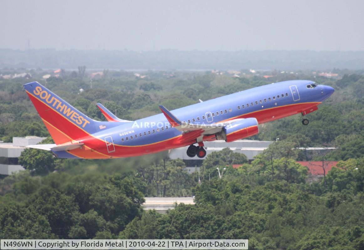 N496WN, 2004 Boeing 737-7H4 C/N 32478, Southwest 737