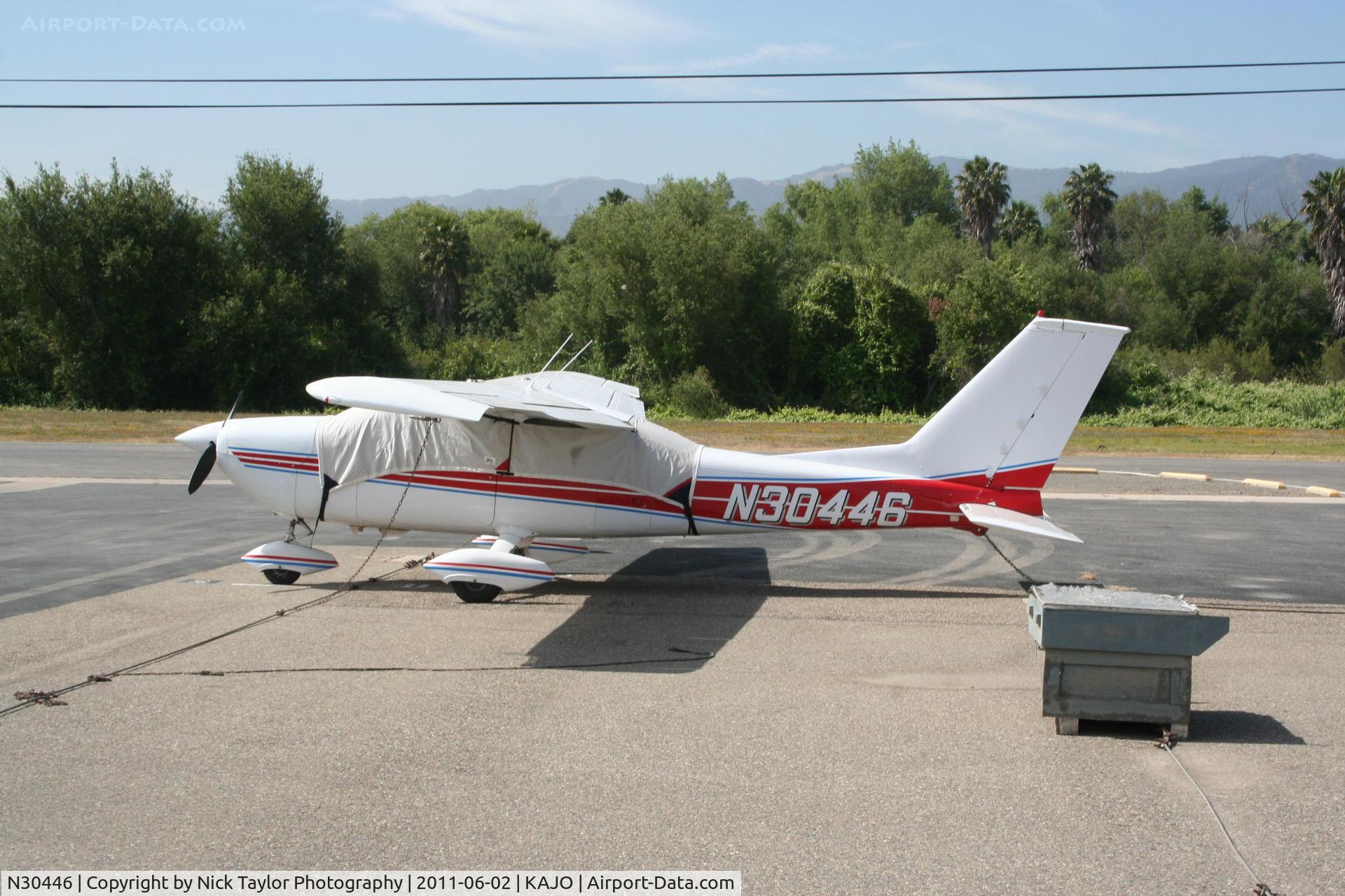 N30446, 1968 Cessna 177A Cardinal C/N 17701260, Nicely painted Cardinal sitting at Corona