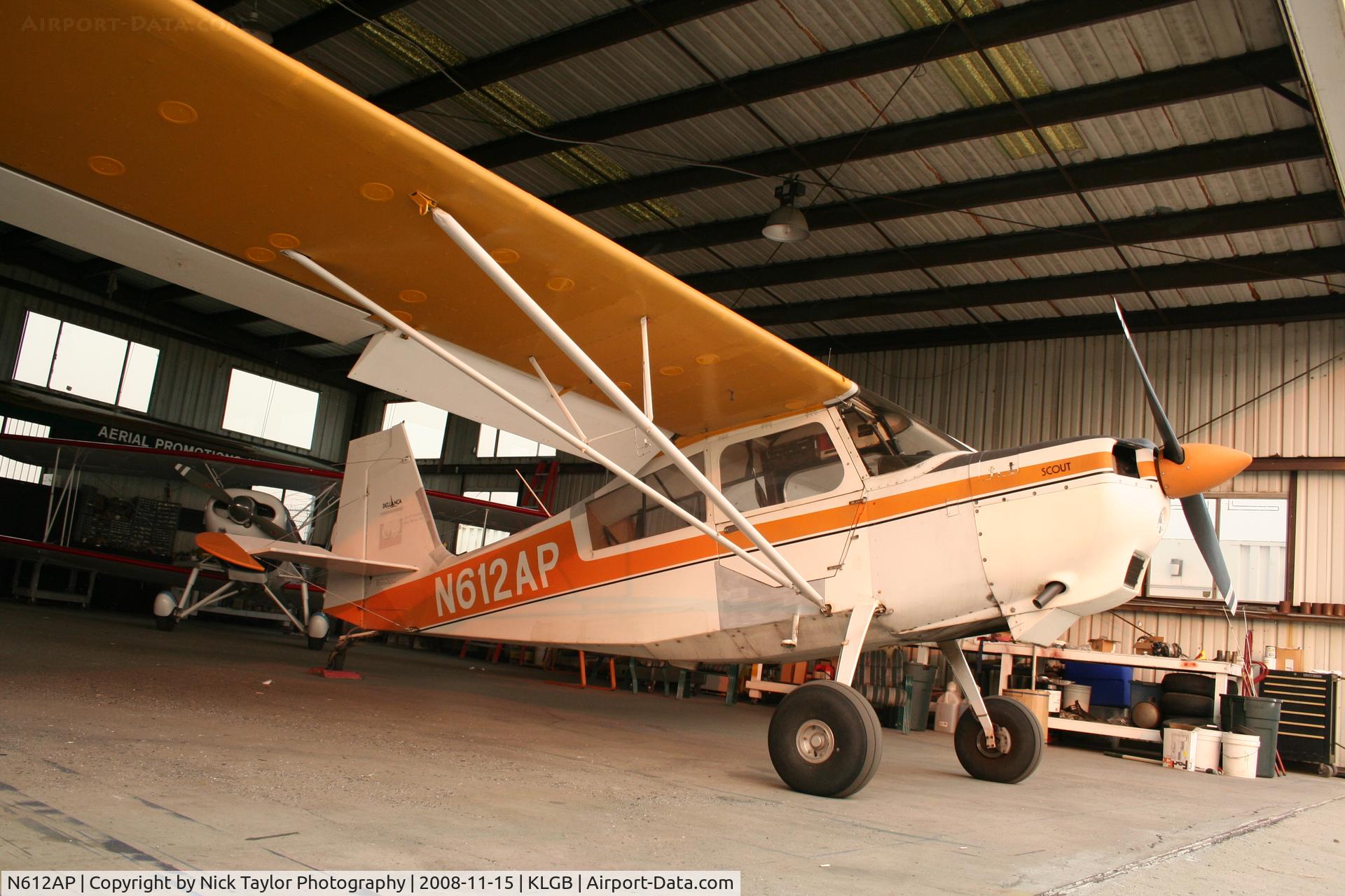 N612AP, 1978 Bellanca 8GCBC C/N 286-78, Banner tower sits out the Long Beach Airport Display day.